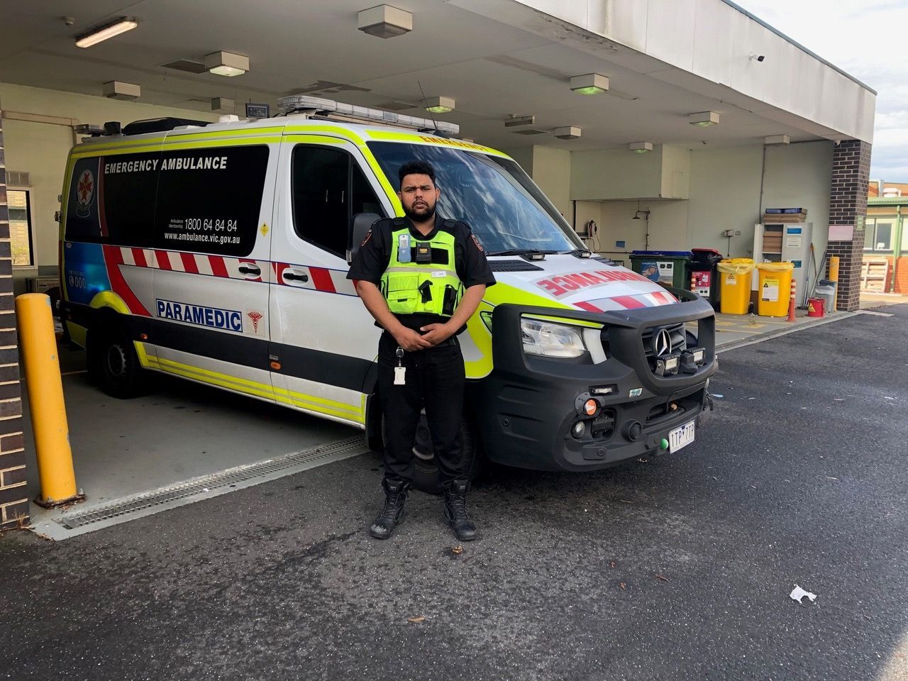 One of our trained security guards monitoring a facility in Melbourne